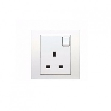 Schneider Vivace 13A 250V 1 Gang Switched Socket KB15-WE-G11