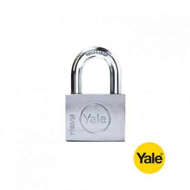 Yale Chrome Square Disc Padlock Y118D/50/121/1