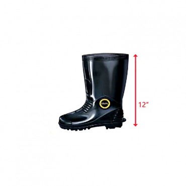 Colex 12" PVC Rain Boots RB7700 Black