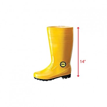 Colex 14" PVC Rain Boots RG8800 Yellow