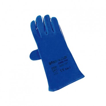 Deluxe Grade Full Leather Welding Gloves DWG144 Blue