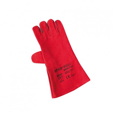 Full Leather Welding Gloves BWR140 Red