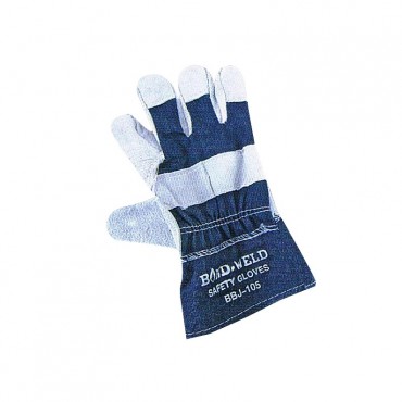 Blue Jeans Semi Leather Hand Gloves Safety Gloves BBJ105