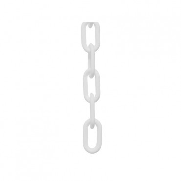 PVC Link Chain 1/4" White