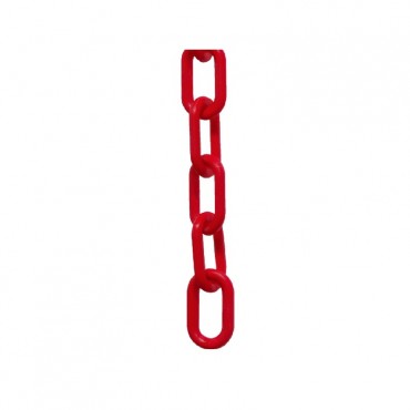 PVC Link Chain 1/4" Red