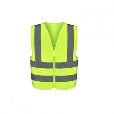 Safety Reflective Vest Zip