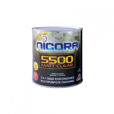 NICORA 5500 Matt Clear Interior / Exterior 1L