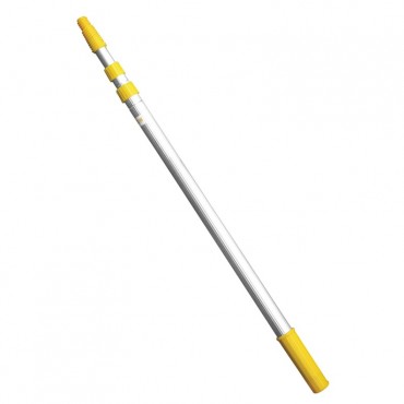 Heavy Duty Aluminium Paint Rod / Adjustable Extension Handle 4m Yellow