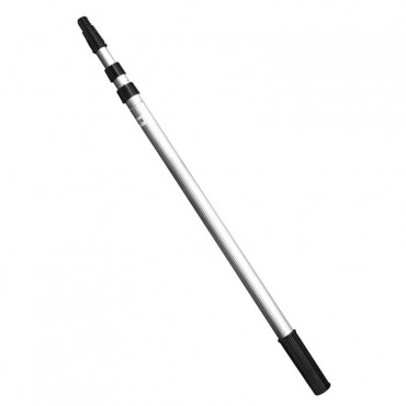 Light Duty Aluminium Paint Rod / Adjustable Extension Handle 4m Black