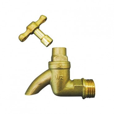 City Light Duty Brass Loose Key Bib Tap 1/2"