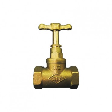 City Light Duty Brass Stop Cock 3/4"