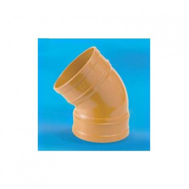 UPVC Underground Fittings 135° / 45° Sweep Bend Elbow 6" (160mm)