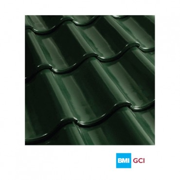 Monier S-Pantile Roof System Main Tile (Glazed Dark Green) (318pcs/Pallet)