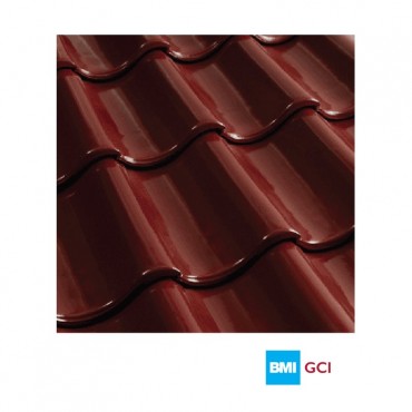 Monier S-Pantile Roof System Main Tile (Glazed Maroon) (318pcs/Pallet)