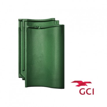 GCI S-Pantile Roof Tiles Glazed Dark Green