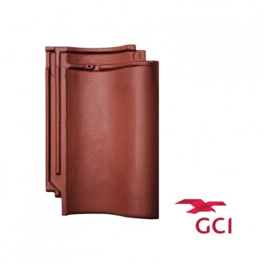 GCI S-Pantile Roof Tiles Glazed Maroon