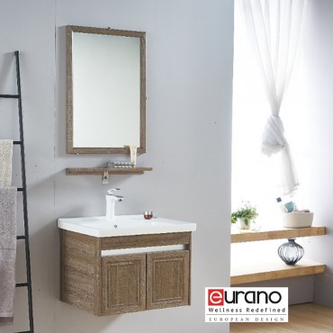 EURANO Main Cabinet + Ceramic Basin + Mirror + Tray ERN61606B