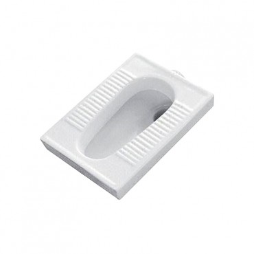 Ceramic Squatting Pan Square With Foot Rest