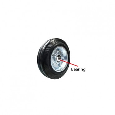 Rubber Wheel With Bearing BBW20025 200mm Bearing Hole 25mm Max Load 230kg