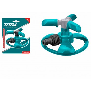 TOTAL PLASTIC 3ARM ROTATORY SPRINKLER WITH 3/4 TOOL ADAPTOR DIMENSION 16.5*14*8CM THPS23602