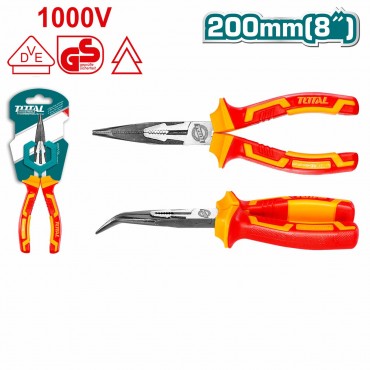 TOTAL 8" 200MM INSULATED BENT NOSE PLIERS THTIP2481