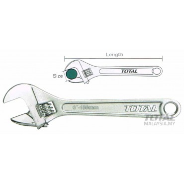 TOTAL 8"200MM ADJUSTABLE WRENCH THT101083