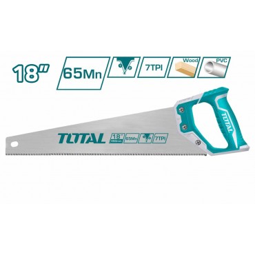 TOTAL 18"450MM X 7TPI HAND SAW THT55450