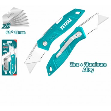 TOTAL FOLDING KNIFRE AA HANDLE WITH 5PCS BLADES THT5136236