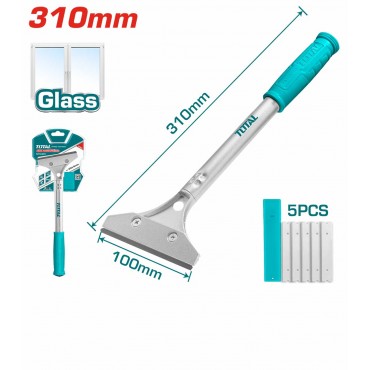 TOTAL METAL SCRAPPER WITH 6PCS SK5 KNIFE BLADE THT183201