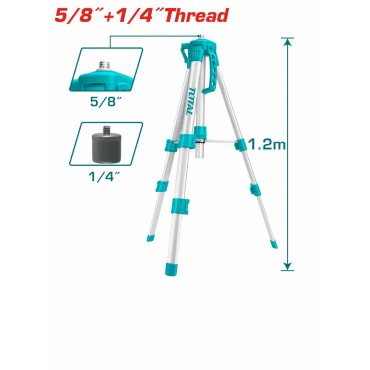 TOTAL TRIPODS FOR LASER LEVELS 58" & 14" 1.2M TLLT01152