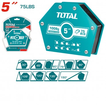 TOTAL 75LBS5" MULTI-ANGLE MAGNETIC WELDING HOLDER TAMWH75056