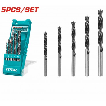 TOTAL 5PCS WOOD DRILL BITS SET TACSD7056