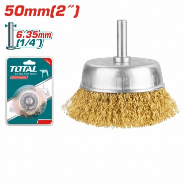 TOTAL 50MM2" X 6.35MM14" CUP BRUSH WITH SHANK TAC33021