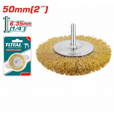 TOTAL 50MM2" X 6.35MM14" CIRCULAR GRINDING WIRE BRUSH TAC34021