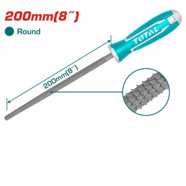 TOTAL 8"200MM ROUND WOOD FILE THT91786