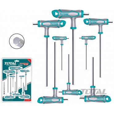 TOTAL 8PCS T-HANDLE HEX WRENCH SET THHW8081