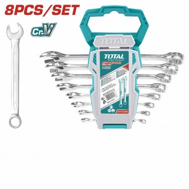 TOTAL 8PCS 6-19MM COMBINATION SPANNER SET THT102286