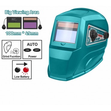 TOTAL 100 X 49MM AUTO-DARKENING WELDING HELMET TSP9103