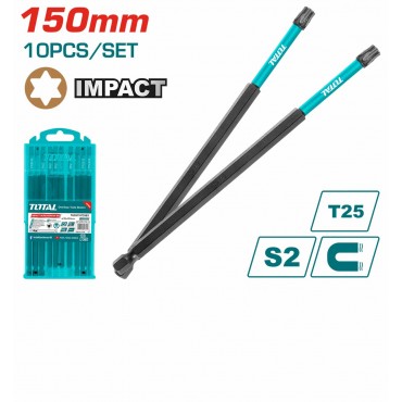 TOTAL 150MM PH2 10PCS IMPACT SCREWDRIVER BIT TACIM16T2563