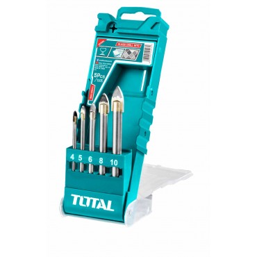 TOTAL 5PCS GLASS DRILL BITS SET TACSD7256