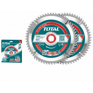 TOTAL 30T X 185MM TCT SAW BLADE FOR WOOF CUTTING TAC231410