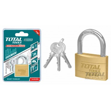 TOTAL 50MM HEAVY DUTY BRASS PADLOCK TLK32502