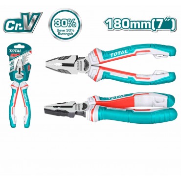 TOTAL 7"180MM HIGH LEVERAGE COMBINATION PLIERS THT210706S