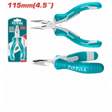 TOTAL 4.5"115MM MINI LONG NOSE PLIERS THTMN256