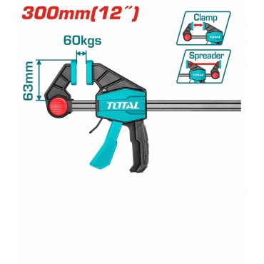 TOTAL 63 X 300MM QUICK BAR CLAMPS THT1340602