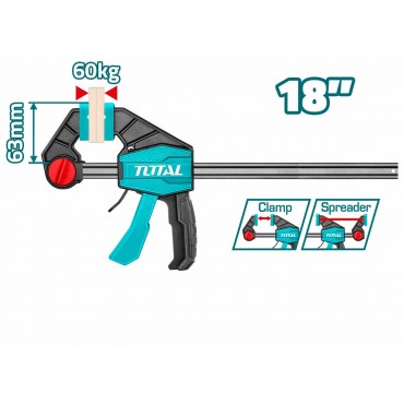 TOTAL 63 X 450 QUICK BAR CLAMPS THT1340603