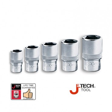 Jetech Cr.V. Individual Box Socket 1/2" DR x 12 Point