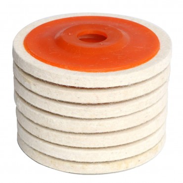 FELT POLISHING WHEEL (ORANGE)