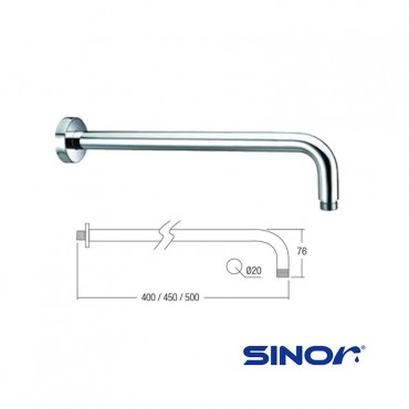 Sinor Stainless Steel Shower Arm 16” SH-7220-16