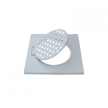 PVC Square Double Grating 6"